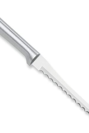 Cutlery Tomato Slicer Knife (R126), 5" Stainless Steel Hollow Ground Serrated Blade, Made in USA, Silver Handle