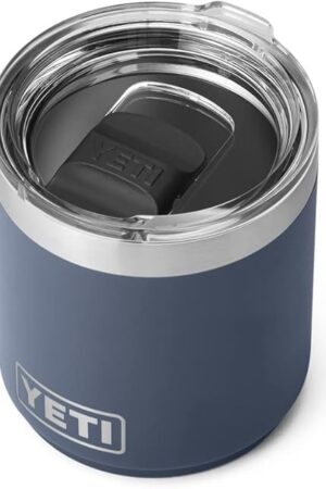 YETI Rambler 10 oz Stackable Lowball 2.0, Vacuum Insulated, Stainless Steel with MagSlider Lid, Navy