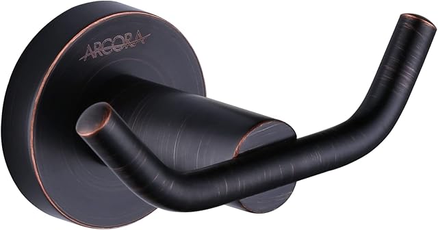 ARCORA Oil Rubbed Bronze Double Towel Hooks Wall Hooks SUS 304 Stainless Steel