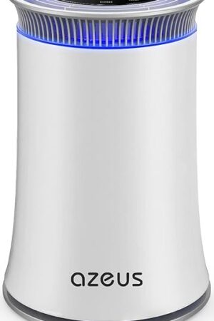 AZEUS Air Purifier for Home Pets Hair Dust in Bedroom Up Top 843 ft² H13 True HEPA Filter, 25db Filtration System Cleaner Odor Eliminators, Ozone Free, Remove 99.97% Dust Smoke VOCs