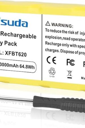 21.6V XFBT620 Battery Compatible for Shark Cordless Vacuum Cleaners IX140 IX141 IX141H IX142 IZ140 IZ140C IZ141C UZ145 Replacement Li-ion Battery, 3.0Ah Capacity