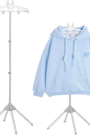 Adjustable Steamer Stand for Clothes, 32-63 inch T Shirt Display Stand, Steam Rack For Clothes,Handheld Garment Steamer Rack, Garment Hanger for Steaming Clothes for Clothing Garment Coat Retail