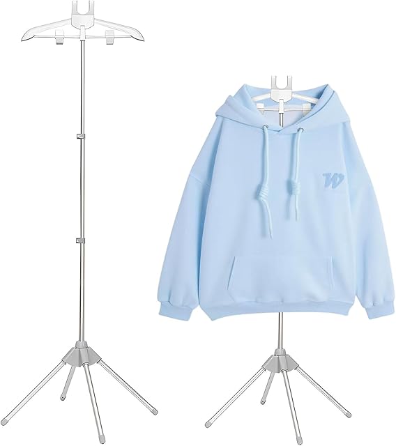 Adjustable Steamer Stand for Clothes, 32-63 inch T Shirt Display Stand, Steam Rack For Clothes,Handheld Garment Steamer Rack, Garment Hanger for Steaming Clothes for Clothing Garment Coat Retail