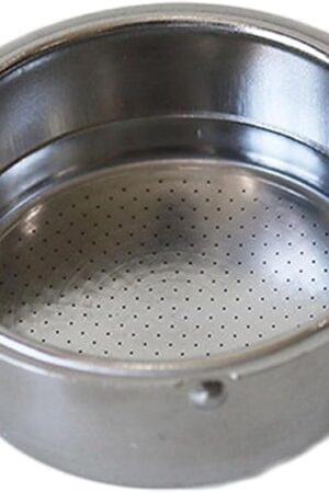 51mm Stainless Steel Coffee Filter Double Layer Filter Basket Stainless Steel Portafilter Basket Espresso Handle Compatible for Portafilter Coffee Machine(Double Cup)