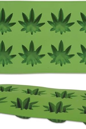 Beistle Marijuana Leaf Ice Cube Mold Silicone 8 Tray