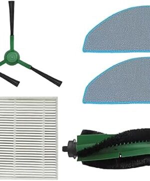 7pcs Main Brush + Side Brush + HEPA Filter + Mop Cloth Compatible with Irobot Roomba Combo Essential (RVG-Y1 Y0112/Y0140/Y0110 Q0120 Q011) 104/105 VAC /105 Combo Robot Vacuu