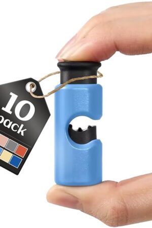 10 Pack Squeeze and Lock Bread Bag Clips, Bread Clips Resuable, Bag Clip for Food Storage, Sturdy Bread Cilp, Heavy Plastic, Handy Bags Cinch, Easy to Use with Bags Closures, 10 Colors