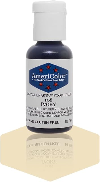 Americolor Soft Gel Paste Food Color, 75-Ounce, Ivory