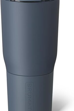 BrüMate Nav 25oz 100% Leak Proof Insulated Travel Tumbler with Magnetic BevLock™ Lid - Double Wall Cup-Holder Friendly Stainless Steel Mug (Nightfall Blue)