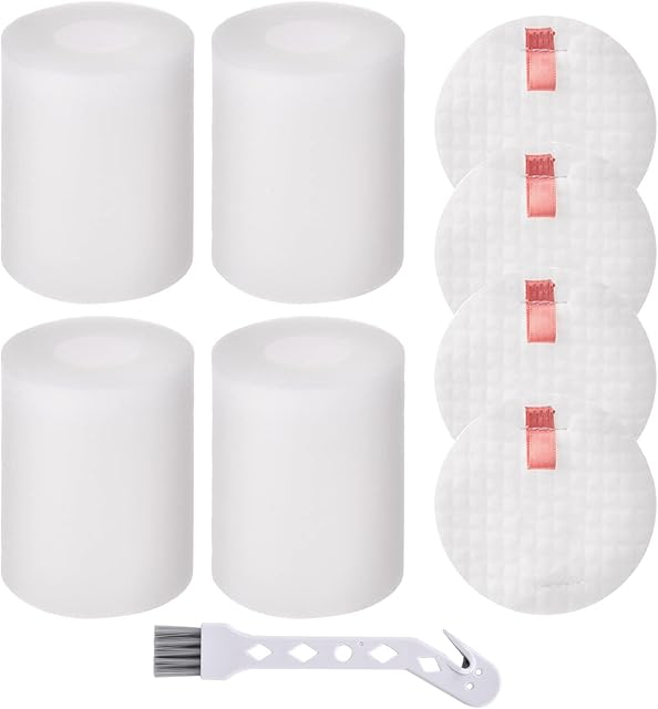 Vacuum Filter Replacement Compatible With Shark IQ Robot R101AE, RV1001AE, UR1005AE, RV912S, UR1000SR Self-Empty Base, Compare to Part # 106KY1000AE (4 Pack)