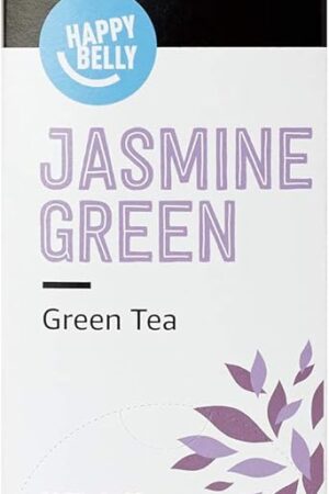 Amazon Brand - Happy Belly Jasmine Green Tea Bags, 20 Count