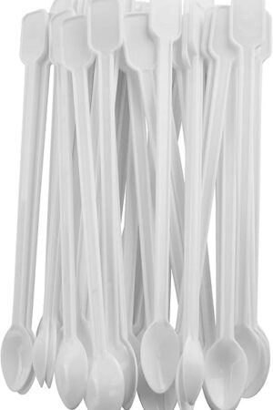 200PCS Mini Plastic Coffee Blender Spoon & Tea Stirrer