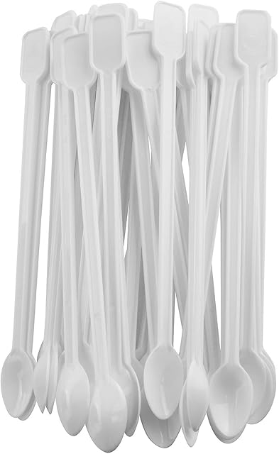 200PCS Mini Plastic Coffee Blender Spoon & Tea Stirrer