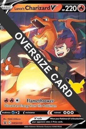The Pokemon - Lance's Charizard V - SWSH133 - Jumbo/Oversize Cards - Promo