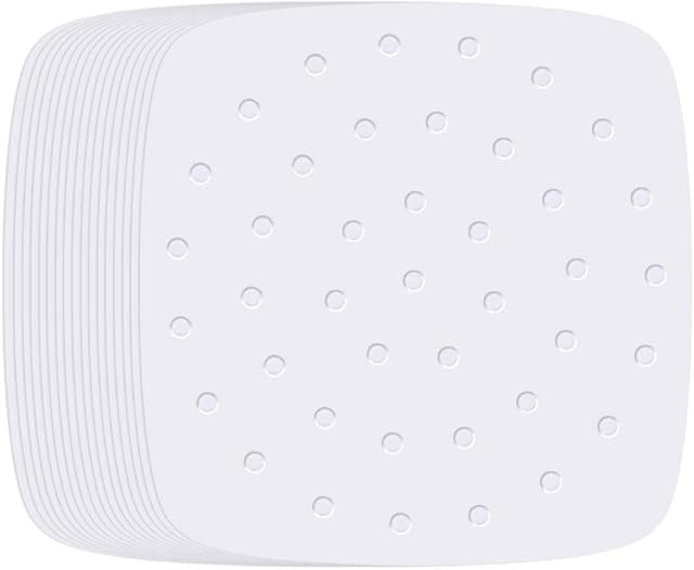Air Fryer Liners - 8.5 Inches, 100pcs Premium Perforated Parchment Paper Compatible with Philips, Cozyna, Secura, NuWave Brio, Chefman, GoWISE USA, BLACK+DECKER, COSORI and More Air fryers