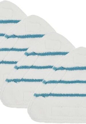 4Pcs Replacement Spare Parts Reusable Mop Pads Fit for True & Tidy STM-500, STM-700, and STM-700A Steam Mop Accessorie, And Other Steam Mops, Machine Washable up to 100x