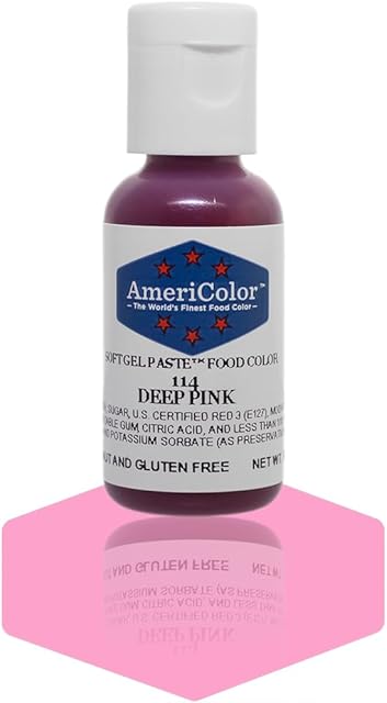 Americolor Soft Gel Paste Food Color, 0.75-Ounce, Deep Pink