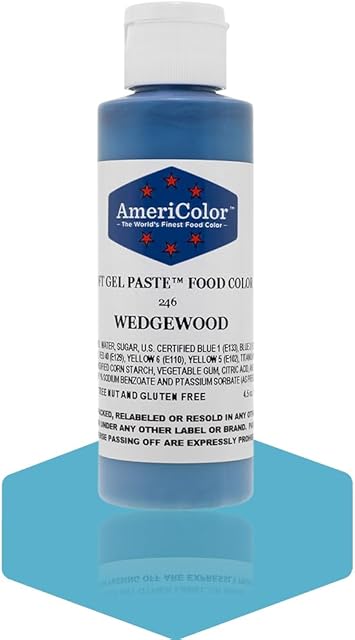 Americolor Soft Gel Paste Food Color, Wedgewood, 4.5 Ounce Bottle