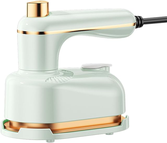 Romiantic Handheld Portable Iron, 2-in-1 Clothes Steamer, Upgrade the Large Panel Wrinkle Removal and Styling, Travel Home Dry and Wet Dual-Purpose Hanging Ironing Machine (Light Green)