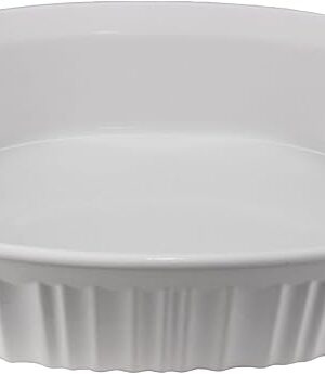 Corningware FS12 French White 1.5qt/1.4L Oval Ceramic Casserole Bakeware Dish