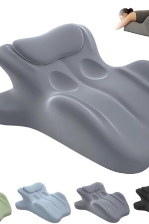 Chiro Monk Couple Pillow, Chiromonk Couples Pillows, Butt Cushion for Couple, Pillows Memory Foam, Waist and Neck Support, Multi Position Comfort Perfect Position Instantly (Gray)