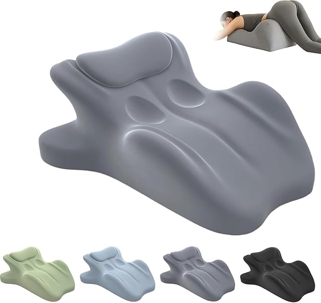Chiro Monk Couple Pillow, Chiromonk Couples Pillows, Butt Cushion for Couple, Pillows Memory Foam, Waist and Neck Support, Multi Position Comfort Perfect Position Instantly (Gray)