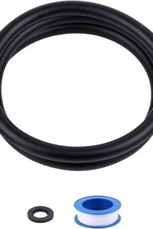 5 Feet Dehumidifier Drain Hose, 3/4 Inch FHT Connection, Brass Interface to Prevent Water Leakage, Hose Replacement Suitable for the Majority of Dehumidifiers
