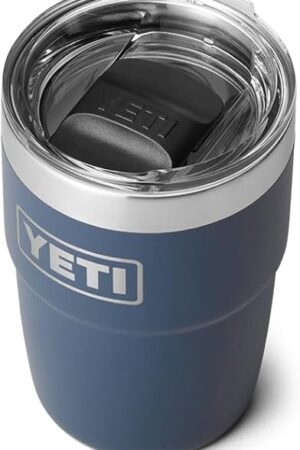 YETI Rambler 8 oz Stackable Cup, Stainless Steel, Vacuum Insulated Espresso Cup with MagSlider Lid