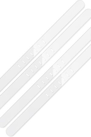 4PCS Replacement Strips for Bedsheet Holder, Replacement Straps Compatible with Most Lock Sheet Holders(Clear)