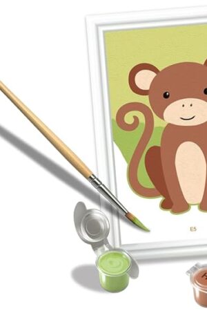 The Ravensburger - Wild Monkey CreArt Paint by Numbers Kit | Fun & Easy DIY Art for Kids Age 7+ | Creative Gift Idea for Birthdays & Holidays