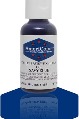 1 X NAVY BLUE .75 Ounce Soft Gel Paste Food Color