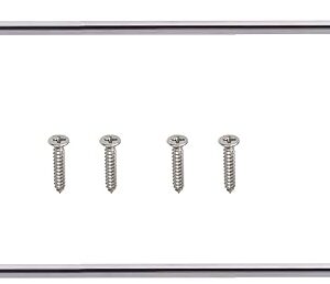 YYST Type A 16" to 39.5" Swivel End Sash Rod for Top & Bottom Doors & Sidelights Window Curtain Rod Sash Curtain Rod Petite Café Sidelight Rods W Screws (Black-2)