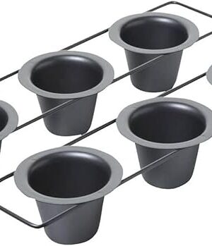 Chicago Metallic Professional 6-Cup Popover Pan with Armor-Glide Coating
