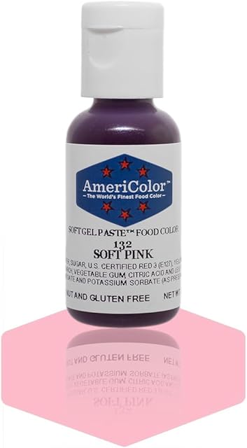 Americolor Soft Gel Paste Food Color, 3/4-Ounce, Soft Pink