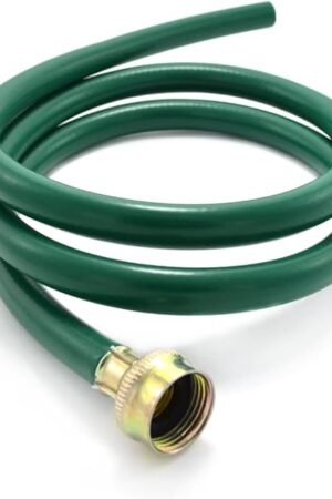 Burst-Proof Dehumidifier Drain Hose – 5 FT Green Rubber, 3/4" FHT, Heavy Duty, Flexible, Leak-Resistant for Efficient Water Drainage,CUPC and NSF-61 Certificated