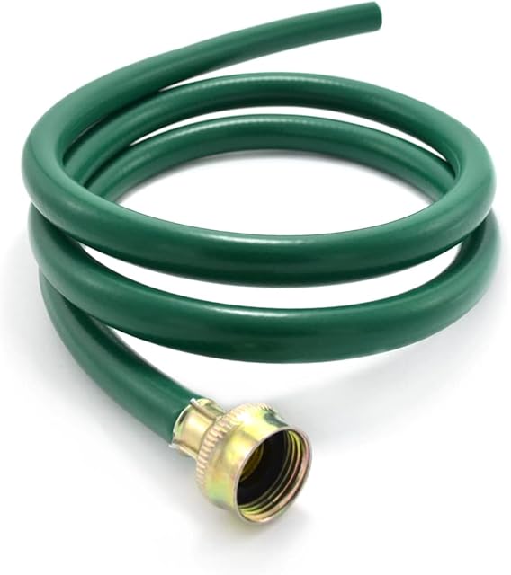 Burst-Proof Dehumidifier Drain Hose – 5 FT Green Rubber, 3/4" FHT, Heavy Duty, Flexible, Leak-Resistant for Efficient Water Drainage,CUPC and NSF-61 Certificated