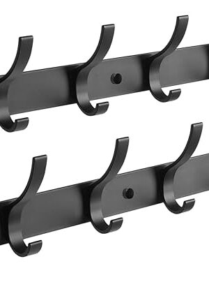 2 Pack Coat Rack Wall Mount, Coat Hooks Wall Mount, Wall Hooks for Hanging, Hat Rack for Wall, Coat Hanger Wall Mount, Towel Hooks for Bathrooms