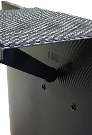 YOKEPO TV Top Shelf Mounting Bracket 8 Inch Flat Panel Mount Adjustable Mount on Monitors to Hold Cable Boxes, Apple TV, Camera, Streaming Devices, Media Boxes, Game Console and Home Decor, Black