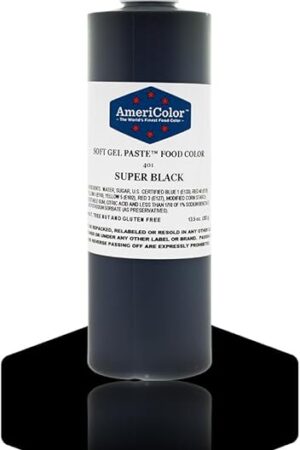 AmeriColor Soft Gel Paste Food Color, 13.5-Ounce, Super Black