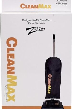 Clean Max Vacuum Cleaner Bags 6 Pack (#CMZM-H6), Fits ZM-200, ZM-400, ZM-600