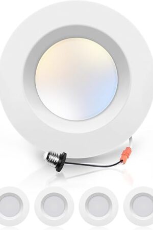 ECOELER LED Retrofit Recessed Lighting Recessed Can Lights 16.5W 5/6 Inch 2700K/3000K/4000K/5000K/6000K Adjustable