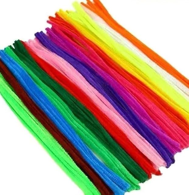 The Pipe Cleaners, Pipe Cleaners Craft Bulk, 100Pcs Creative Crafting Pipe Cleaners Supplies for Flowers Making for Art&Craft Christmas DIY Projects, Mother's Day Bouquet (12inch*6mm,10colors)