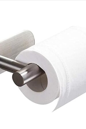 3M Toilet Paper Holder no Drilling for Bathroom and Washroom, SUS304 Stainless Steel Brushed Nickel (Silver), DG-TPA22