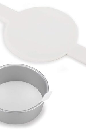 8 Inch Parchment Paper Rounds, Set of 100, Non Stick Baking Parchment Circles, Cake Parchment Rounds with Lift Tabs for Baking