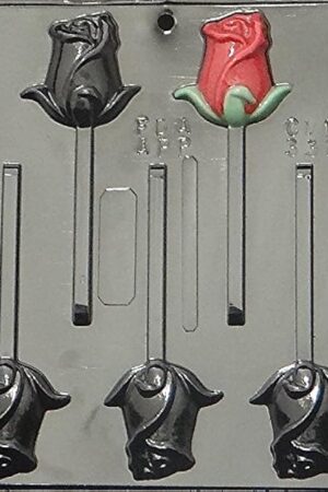 Candy Molds N More Rose Lollipop Chocolate Candy Mold 3328