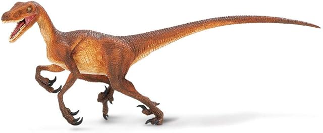 The Safari Ltd. Velociraptor Figurine - Detailed 8.25" Dinosaur Figure - Educational Toy for Boys, Girls, and Kids Ages 3+
