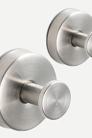 304 Stainless Steel Suction Cup Hooks for Shower(2-Pack) Hook for Inside Shower for Hanging 22lbs(Max) No Drill Suction Hooks for Bathrooms Kitchen Glass to Hang Loofah Towels Robe