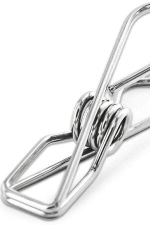 40 Pack Stainless Steel Small Clothes Pins Durable Clothes Pegs Multi-Purpose Metal Wire Utility Clips for Laundry Home Kitchen Outdoor Travel Office