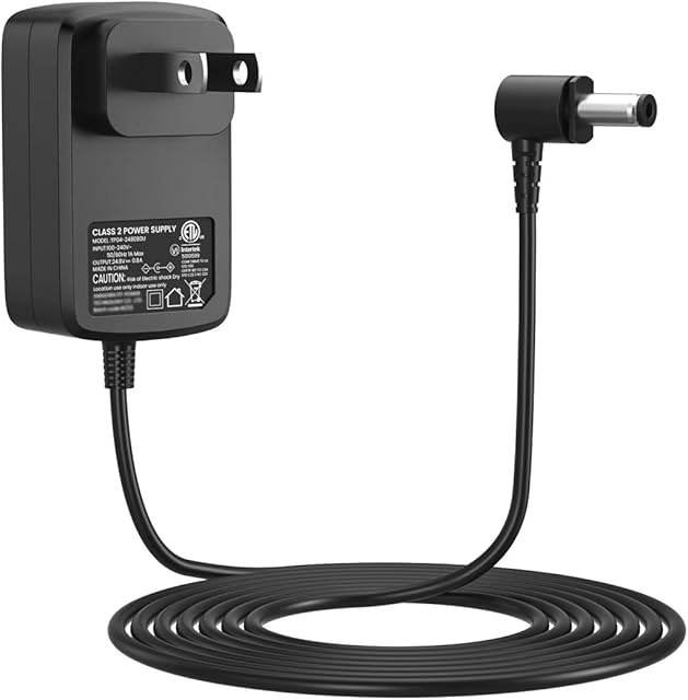 24.8V Charger for Shark Pet Cordless Stick Vacuum IX141 IZ140H IX141H IZ142, 4.9FT Power Cord for Shark Cordless Vacuum Cleaner IZ163H IZ362H IZ363HT, Replacement for Charger DK33-248080H-U