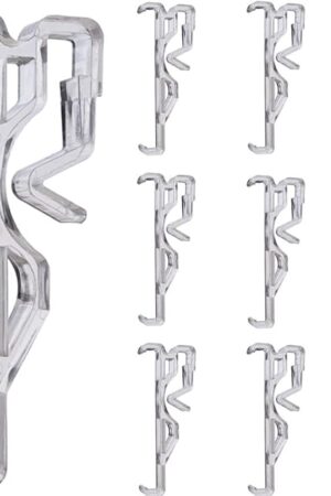 Valance Clips 10pcs 2.5inch Clear Plastic Hidden Retainer Holder Clip for Window Blind Valance,Horizontal Faux & Wood Blinds Parts